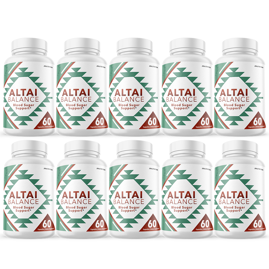 Altai Balance - Blood Sugar Support Dietary Supplement 60 Capsules (10 Pack)